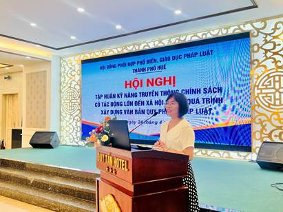 Sở Tư pháp thành phố Huế: Tập huấn kỹ năng truyền thông chính sách có tác động lớn đến xã hội